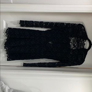Black lace romper
